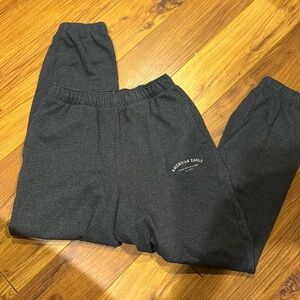 American eagle logo navy sweatpants drawstring waist. Peace & love club x-small